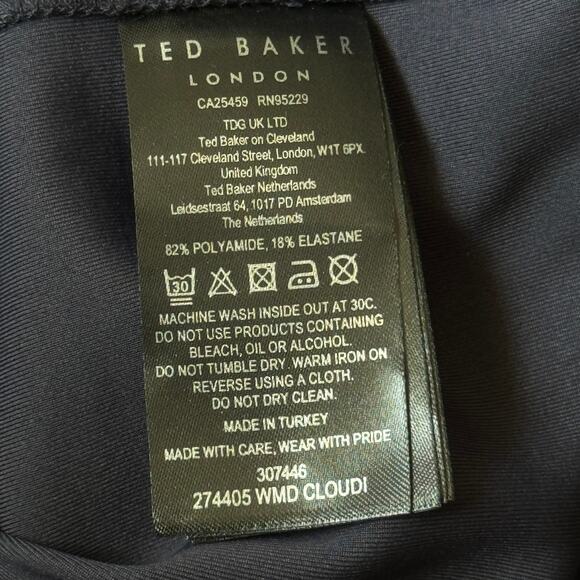 Ted Baker Cloudi Bodycon Dress Blue Size 2 NWT - Picture 13 of 15